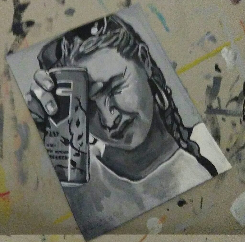 Abs painting by Marian Rodriguez Vigil contemporary visual artist